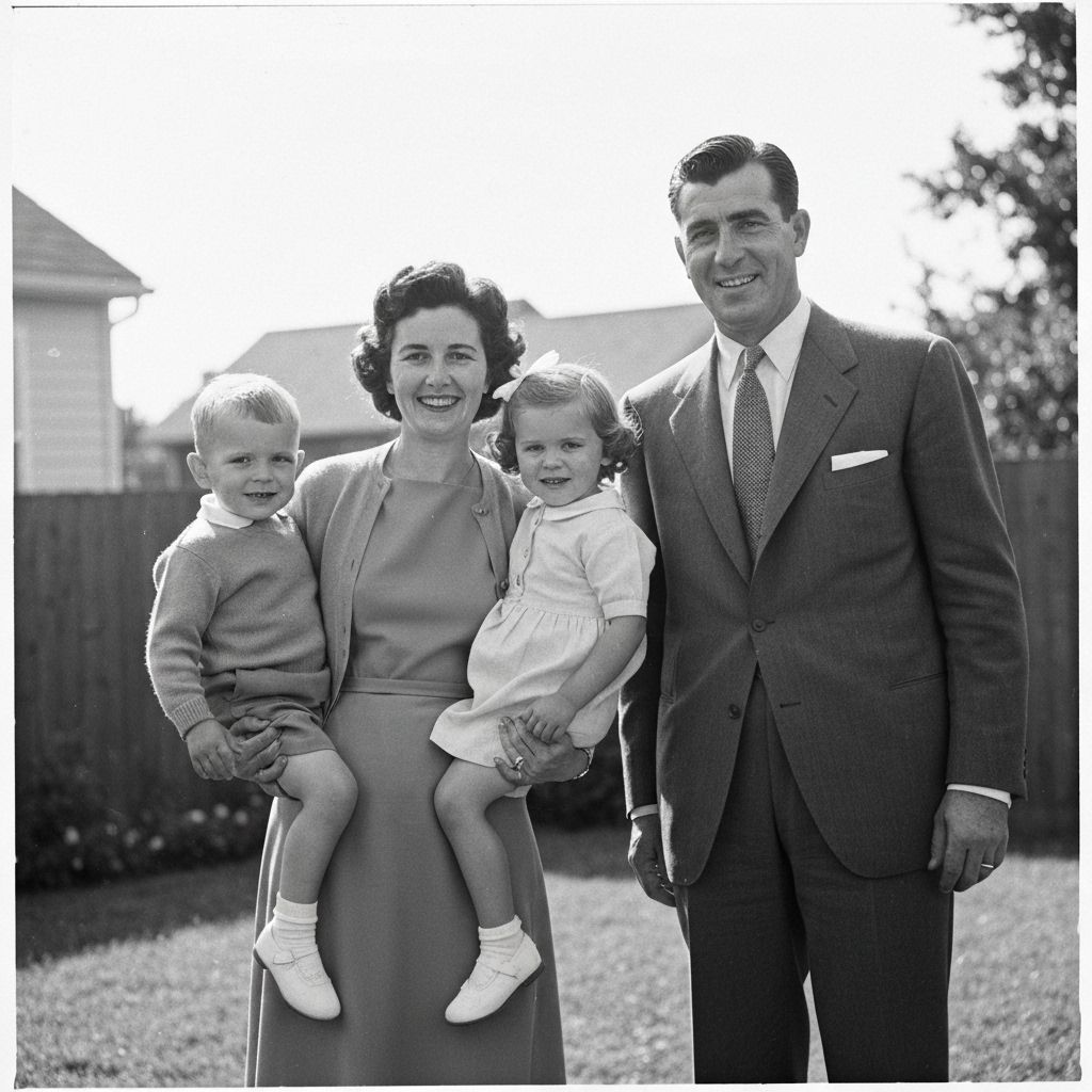 Original vintage family photo