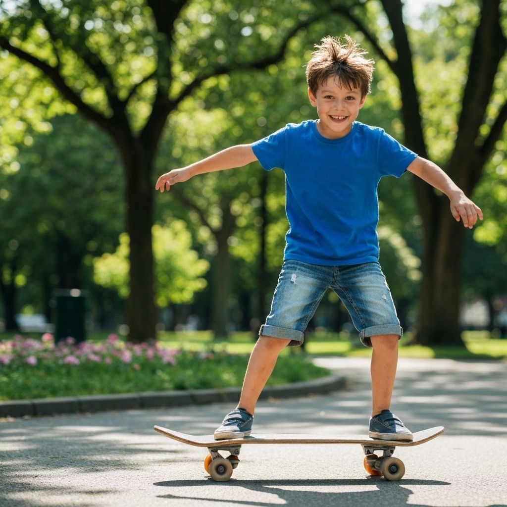 Original photo of boy skateboarding